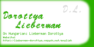 dorottya lieberman business card